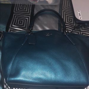 Turquoise small coach Kelsey 1 day sale!